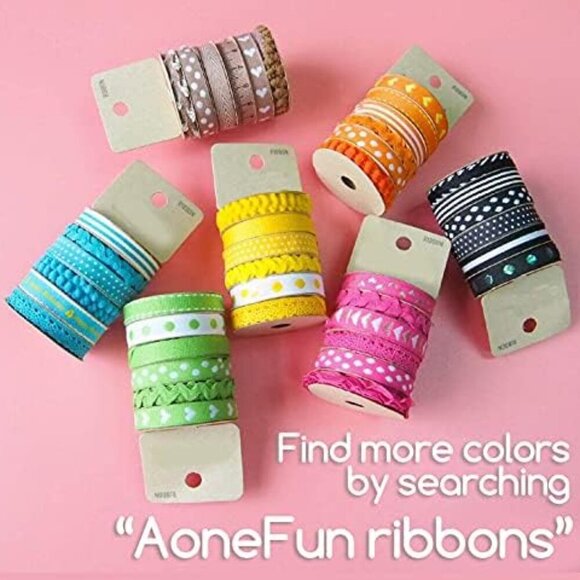 Brand New Pink Assorted Ribbon Pack 36ft for Crafts-Loops - Picture 2 of 3